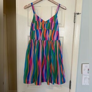 Vibrant Multicolor Striped Dress